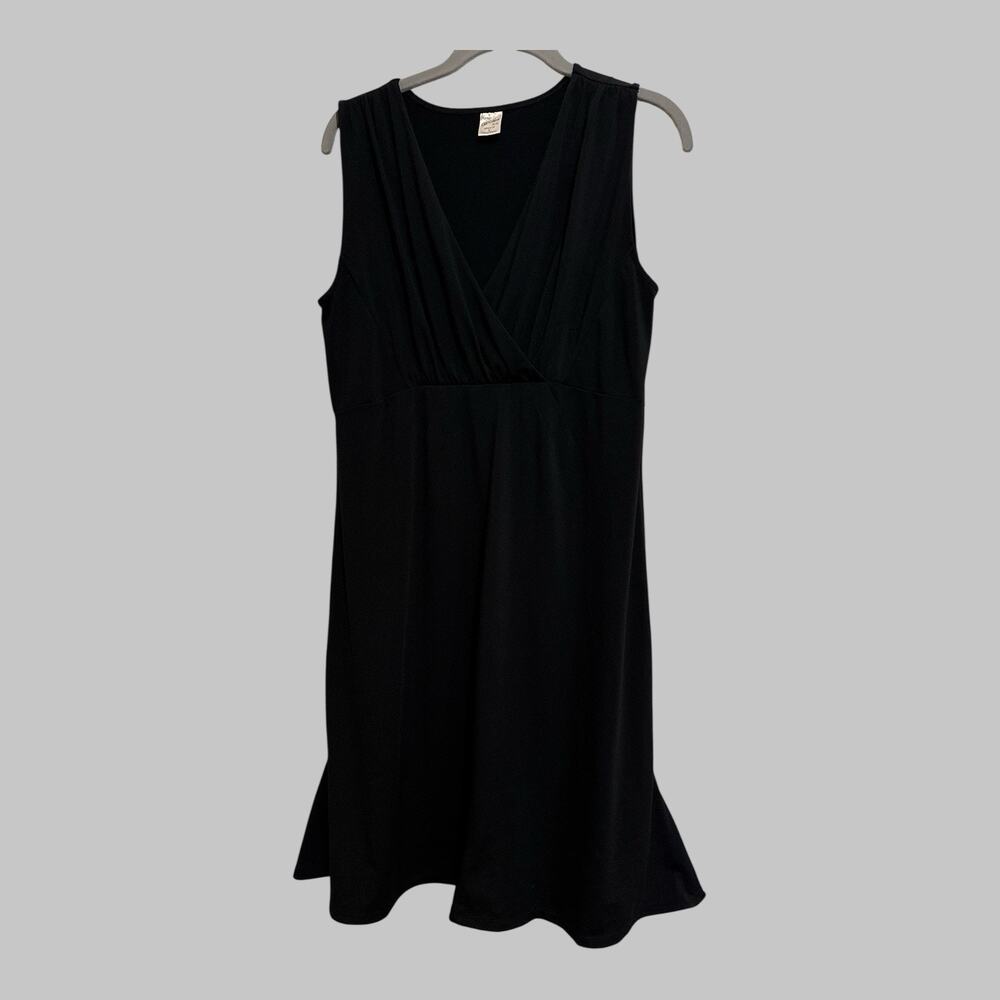 Old Navy Y2K Black Midi Dress Size‎ L Perfect Fit Casual Summer Vacation Travel - Picture 9 of 9